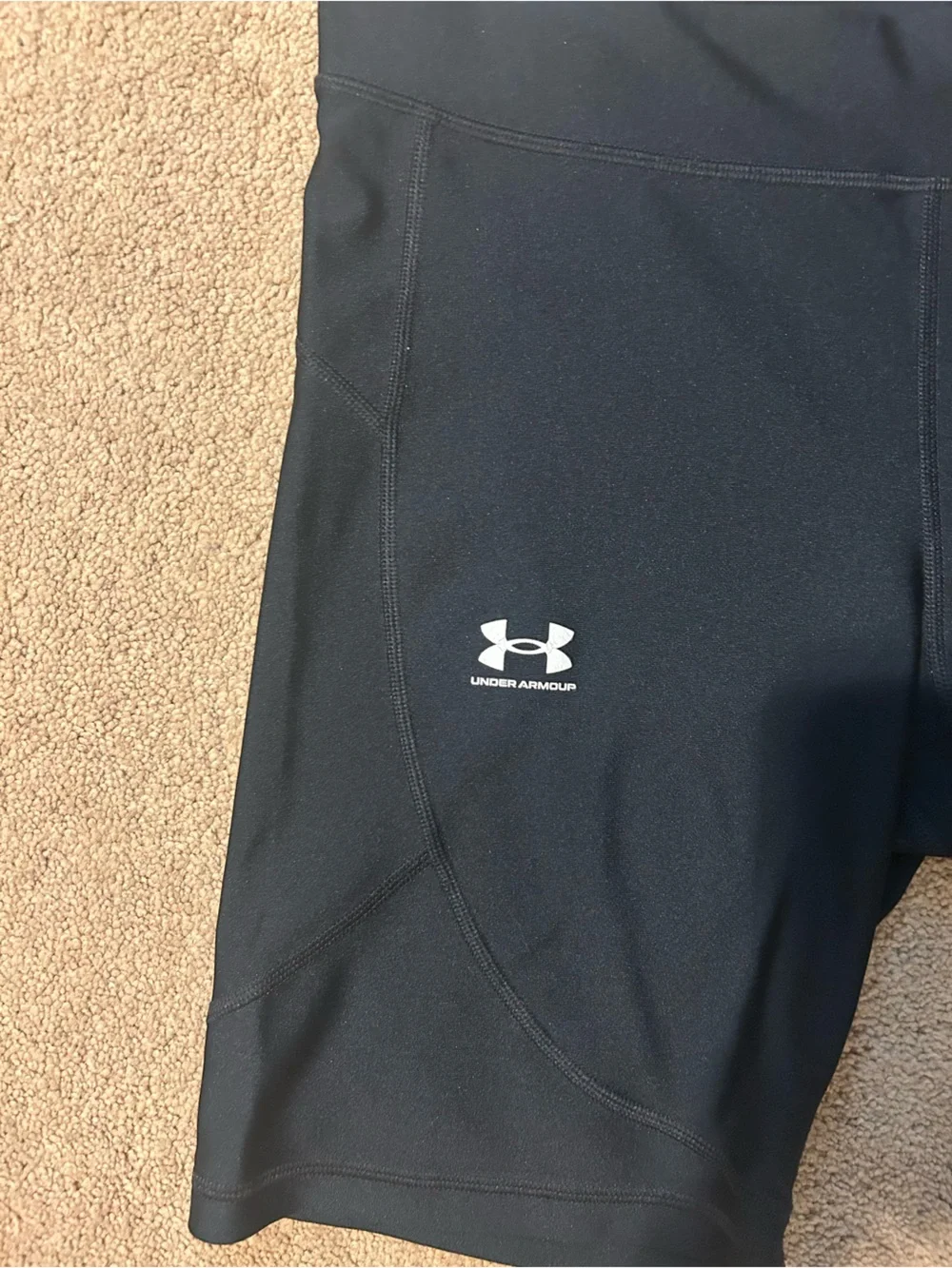 Under Armour Black Compression 8 inch Workout Shorts